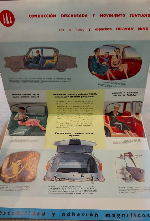 El prodigioso Hillman. El nuevo Hillman Minx (brochure pubblicitaria)